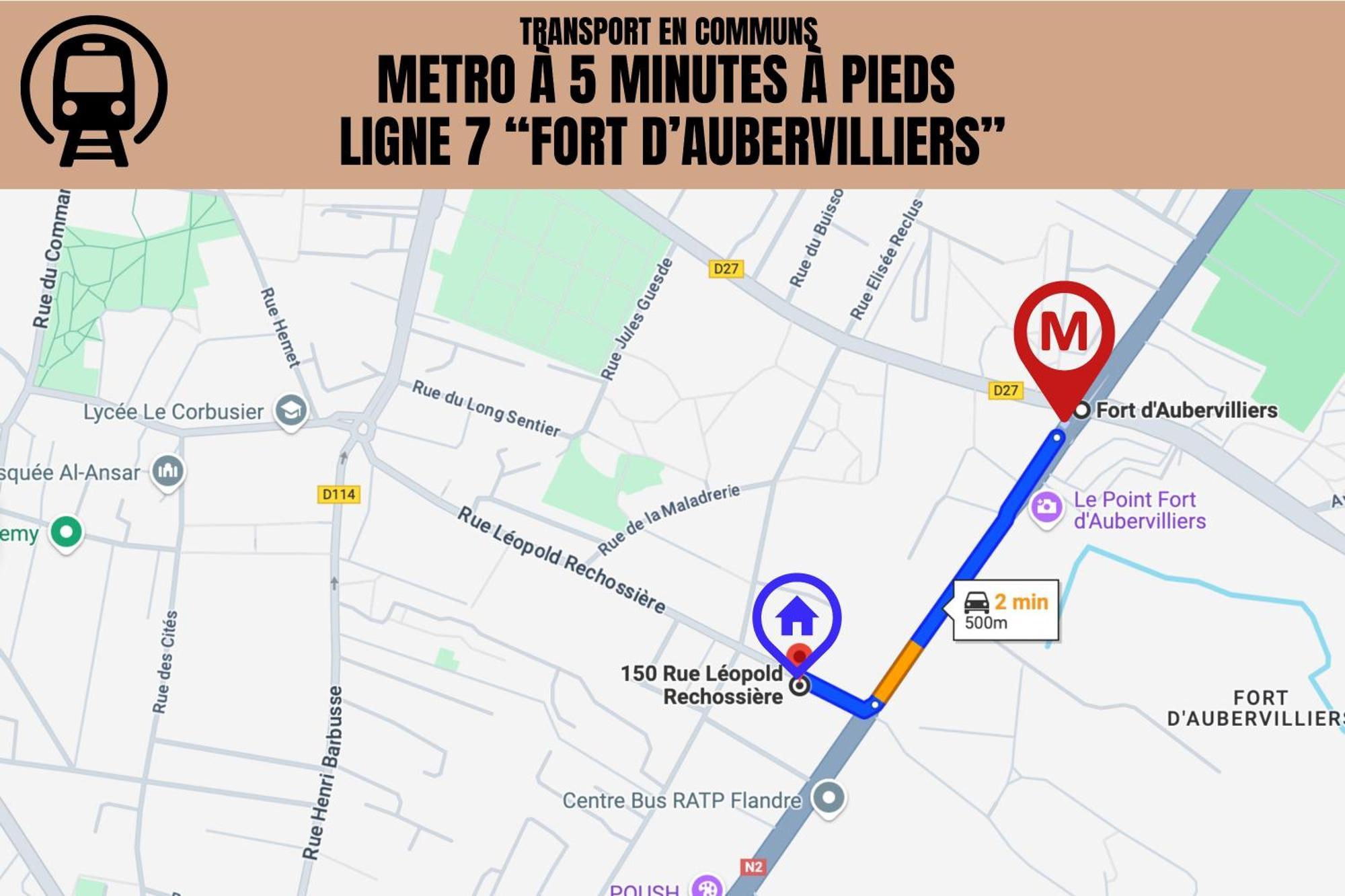 شقة Le Michigan - 10Mn From Paris - Metro Ligne 7 أوبارفيلييه المظهر الخارجي الصورة